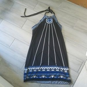 Max Edition Halter Shelf Bra Dress Petite L